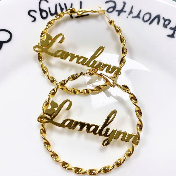 stainless steel personalize fashion charming name earring style custom earrings 200923, Golden;silver
stainless steel personalize fashion charming name earring style custom earrings 200923, Golden;silver