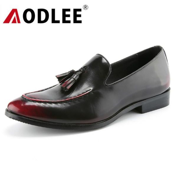 aodlee 2020brush oxford shoes for men slip on pointed toe fringe oxfords men shoes leather causal formal dress zapatos, Black
aodlee 2020brush oxford shoes for men slip on pointed toe fringe oxfords men shoes leather causal formal dress zapatos, Black