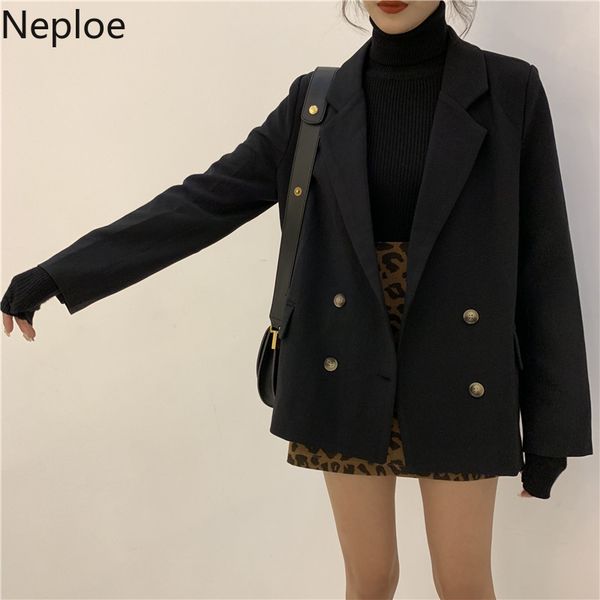 neploe vintage double breasted women blazer notched collar jackets female retro suits coat feminino blazers outerwear 54815 201114, White;black
neploe vintage double breasted women blazer notched collar jackets female retro suits coat feminino blazers outerwear 54815 201114, White;black