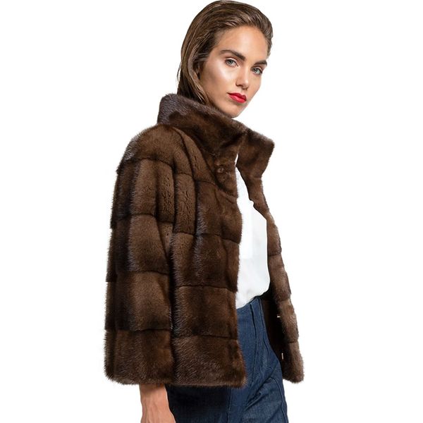 ur autumn real natural jacket woman fashion luxuriou long mink fur outwear winter coat warm lj201203, Black
ur autumn real natural jacket woman fashion luxuriou long mink fur outwear winter coat warm lj201203, Black