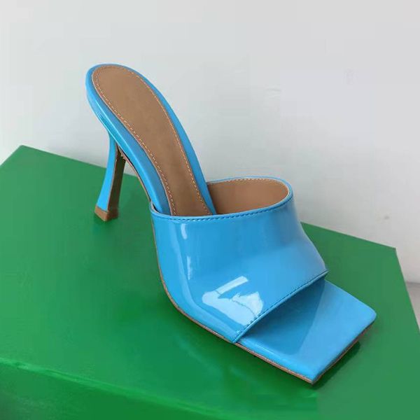 thin high heel slippers women square toe sandals patent leather sandalias summer lazyman ladies runway party dress shoes, Black
thin high heel slippers women square toe sandals patent leather sandalias summer lazyman ladies runway party dress shoes, Black