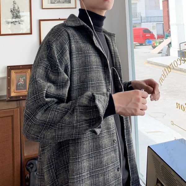 men's shirt 2020 spring and summer new handsome loose wool plaid couple long sleeve shirt youth personality fashion men's wear1, White;black
men's shirt 2020 spring and summer new handsome loose wool plaid couple long sleeve shirt youth personality fashion men's wear1, White;black