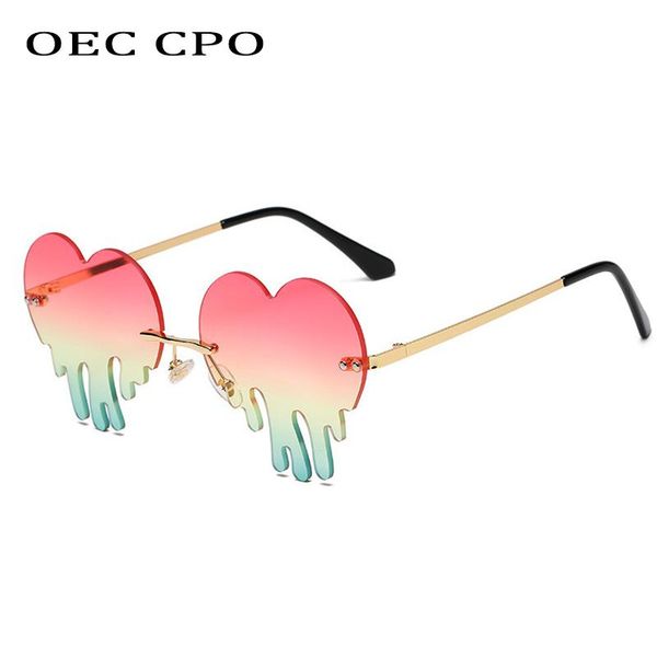 sunglasses oec cpo vintage rimless women fashion heart shape for pink green shades glasses men eyewear o720, White;black
sunglasses oec cpo vintage rimless women fashion heart shape for pink green shades glasses men eyewear o720, White;black