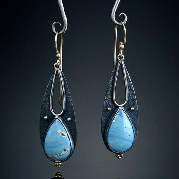 dangle & chandelier vintage tear drop blue resin earrings for women boho ethnic tribal handmade metal long pendant earring brincos o3d398, Silver
dangle & chandelier vintage tear drop blue resin earrings for women boho ethnic tribal handmade metal long pendant earring brincos o3d398, Silver
