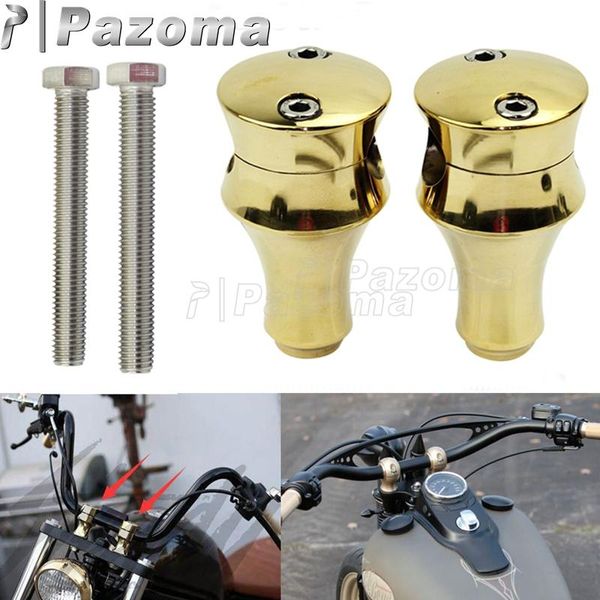 golden 1" 25mm universal handlebar risers mount clamp kit motorcycle handle bar risers for chopper bobber customs
golden 1" 25mm universal handlebar risers mount clamp kit motorcycle handle bar risers for chopper bobber customs