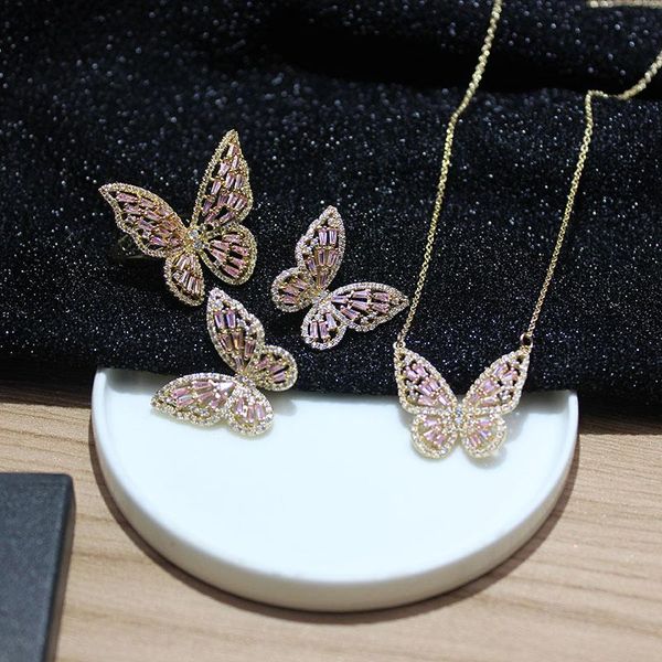 stud shiny side accessories zirconia butterfly earrings for women elegant crystal gift, Golden;silver
stud shiny side accessories zirconia butterfly earrings for women elegant crystal gift, Golden;silver