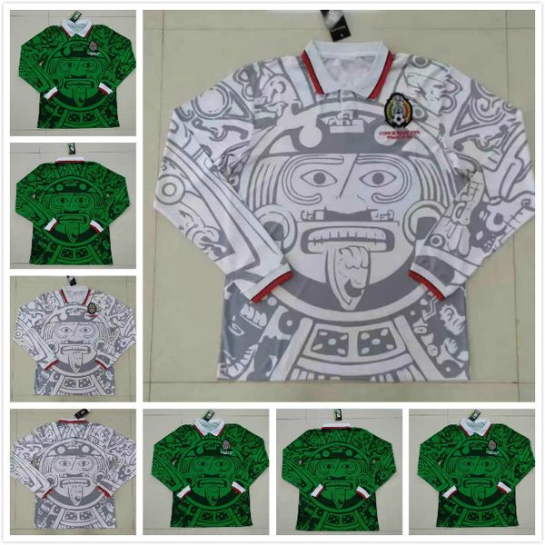 long sleeve mexico 1998 retro soccer jerseys 98 classic football shirt hernandez campos ramirez lozano 1998 mexico jerseys, Black;yellow
long sleeve mexico 1998 retro soccer jerseys 98 classic football shirt hernandez campos ramirez lozano 1998 mexico jerseys, Black;yellow