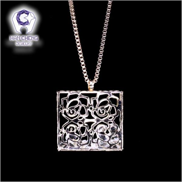 pendant necklaces fashion hollow carved square cage fill rhinestone statement necklace women long gold chain & pendants jewelry, Silver
pendant necklaces fashion hollow carved square cage fill rhinestone statement necklace women long gold chain & pendants jewelry, Silver