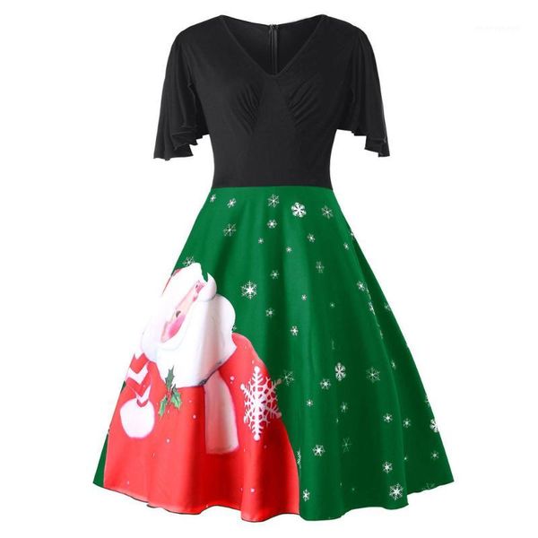 christmas dress women fashion plus size christmas santa claus v-neck party vintage swing dress ruffles new year dresses navidad1, Black;gray
christmas dress women fashion plus size christmas santa claus v-neck party vintage swing dress ruffles new year dresses navidad1, Black;gray