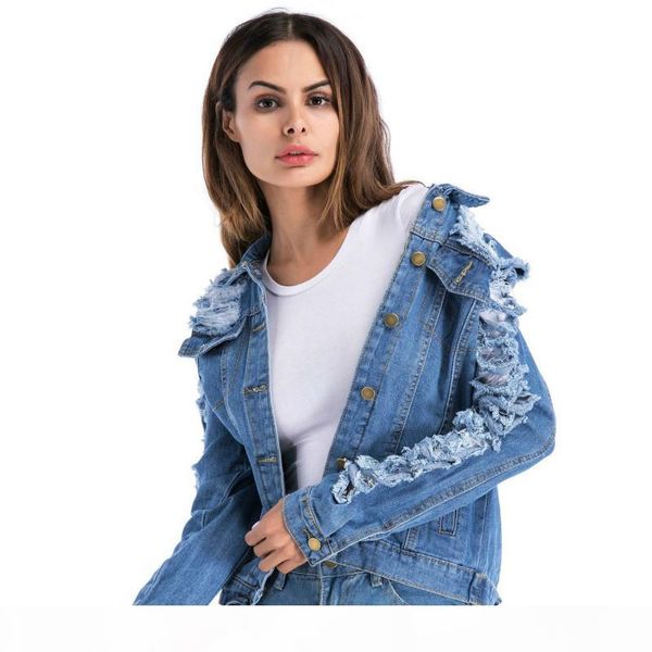ripped denim jacket women clothes autumn ladies long sleeve outwear womens jaqueta jeans feminina veste femme, Black;brown
ripped denim jacket women clothes autumn ladies long sleeve outwear womens jaqueta jeans feminina veste femme, Black;brown
