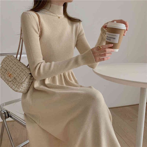 one-piece korean mid-length a-line high-neck knitted dress autumn and winter over-the-knee sweater dress ladies casual, Black;gray
one-piece korean mid-length a-line high-neck knitted dress autumn and winter over-the-knee sweater dress ladies casual, Black;gray