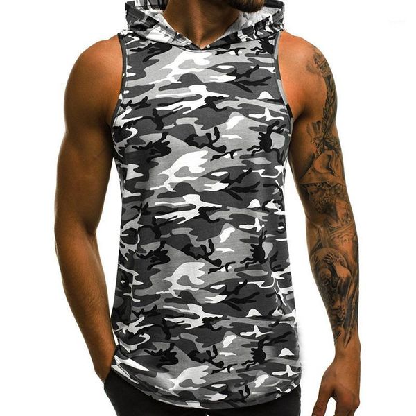 hooded vest 2019 european code summer new men's vest men's fashion hooded sleeveless cotton sweat-absorbent camouflage1, Black;white
hooded vest 2019 european code summer new men's vest men's fashion hooded sleeveless cotton sweat-absorbent camouflage1, Black;white