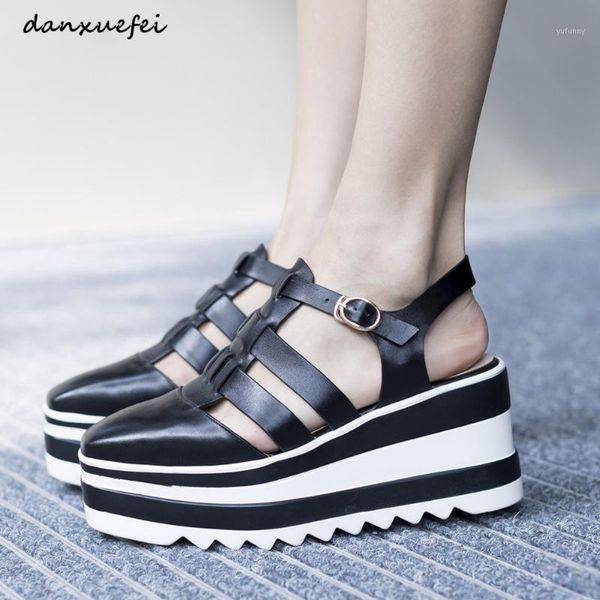 sandals women's rea leather cage gradiator square toe wedge platform summer high heel sandalias quality punk casual shoes1, Black
sandals women's rea leather cage gradiator square toe wedge platform summer high heel sandalias quality punk casual shoes1, Black