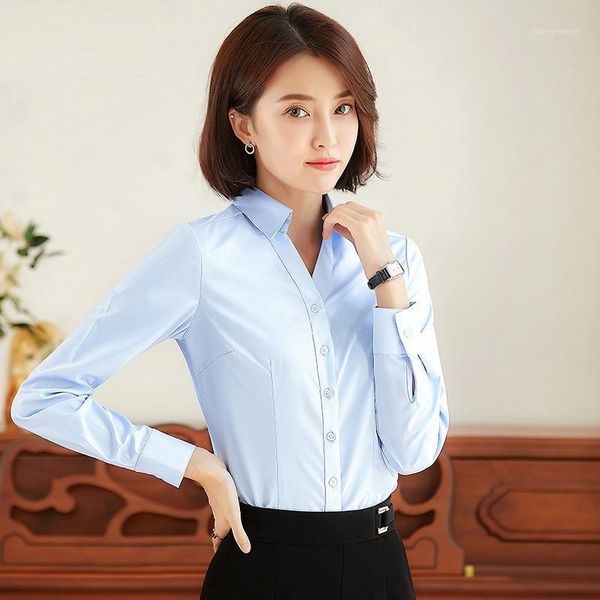 women's blouses & shirts occupation women casual female v-collar white slim long sleeve blouse style shirt simple s-5xl1
women's blouses & shirts occupation women casual female v-collar white slim long sleeve blouse style shirt simple s-5xl1