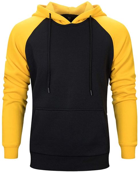 men's contrast raglan long-sleeve pullover blend fleece hoodie with kanga pocket 31rd#, Black
men's contrast raglan long-sleeve pullover blend fleece hoodie with kanga pocket 31rd#, Black