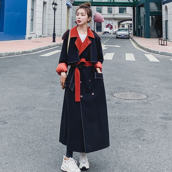 2021 new female blunder 's spring long korean double-breasted retro seam loose fashion lapela trench coat c1 6xih, Black;brown
2021 new female blunder 's spring long korean double-breasted retro seam loose fashion lapela trench coat c1 6xih, Black;brown