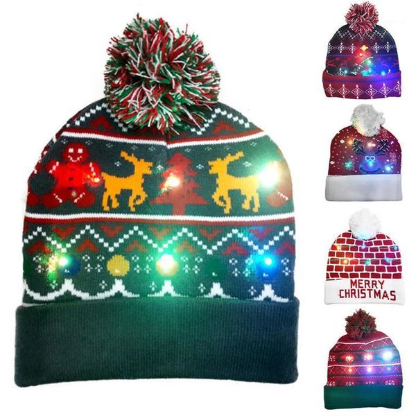led christmas hats winter thick knitted beanie hat with led lights xmas cotton beanie hat christmas decorations hats1
led christmas hats winter thick knitted beanie hat with led lights xmas cotton beanie hat christmas decorations hats1