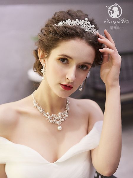 mbridal headdress 2020 new super fairy korean crown necklace earrings white dress wedding hair accessories set k, Silver
mbridal headdress 2020 new super fairy korean crown necklace earrings white dress wedding hair accessories set k, Silver