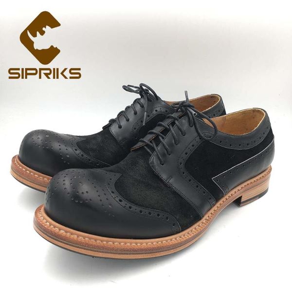 sipriks mens round toe classic calf leather shoes wintip brogue shoes lace-up footwear suit formal tuxedo blake welted 45, Black
sipriks mens round toe classic calf leather shoes wintip brogue shoes lace-up footwear suit formal tuxedo blake welted 45, Black
