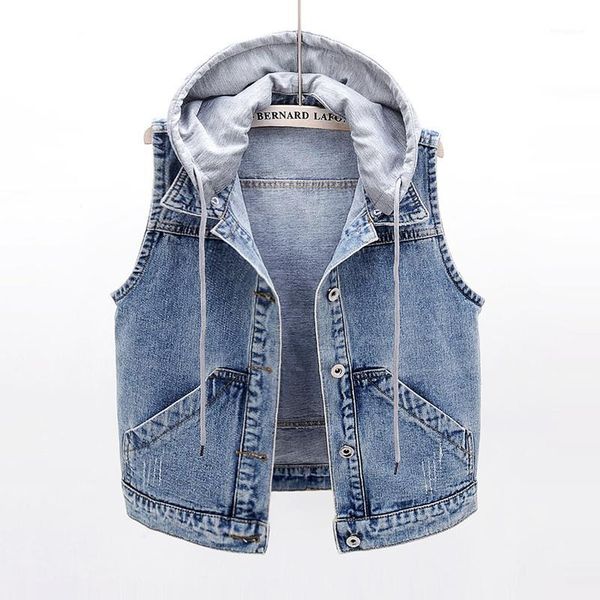 korean summer plus size slim removable hooded denim vest women casual waistcoat sleeveless jacket coat female short jeans vest1, Black;white
korean summer plus size slim removable hooded denim vest women casual waistcoat sleeveless jacket coat female short jeans vest1, Black;white