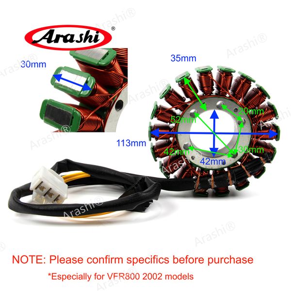 arashi magneto engine generator stator coil motorcycle fit for honda vfr800 / vfr800a interceptor 2002 - 2009 2003 2004 2005 2006 2007 2008
arashi magneto engine generator stator coil motorcycle fit for honda vfr800 / vfr800a interceptor 2002 - 2009 2003 2004 2005 2006 2007 2008