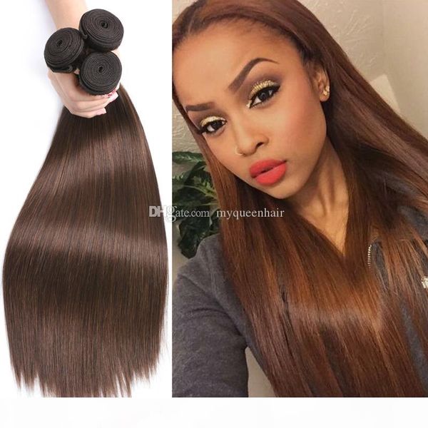 unprocessed brazilian human hair bundles #4 brown color silk straight hair wefts medium and long hair extensions moq 1 pcs, Black
unprocessed brazilian human hair bundles #4 brown color silk straight hair wefts medium and long hair extensions moq 1 pcs, Black