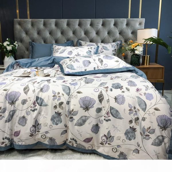 new 100% egyptian cotton bedding set blue leaf flower print bedclothes pastoral style bed linen duvet cover king size
new 100% egyptian cotton bedding set blue leaf flower print bedclothes pastoral style bed linen duvet cover king size