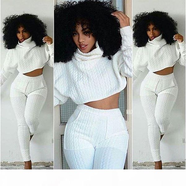women two pieces set knit fitted crop + casual pant suits fashion ladies jogger lounge set wdc900 s-xxl, White
women two pieces set knit fitted crop + casual pant suits fashion ladies jogger lounge set wdc900 s-xxl, White