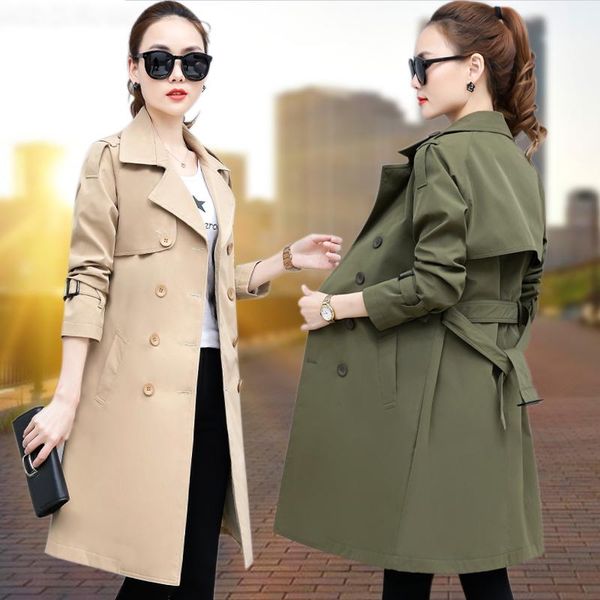 fashion spring new plus size womens windbreakers 2020 long sleeve double-breasted long ladies trench coat casual women overcoat, Tan;black
fashion spring new plus size womens windbreakers 2020 long sleeve double-breasted long ladies trench coat casual women overcoat, Tan;black