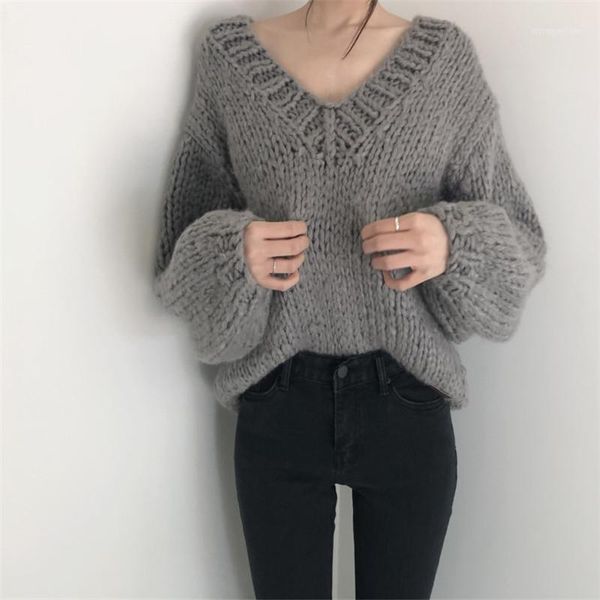 women's sweaters women's sweater 2021 spring jumper loose lazy casual solid color long sleeve v-neck cotton korean pullover for wo, White;black
women's sweaters women's sweater 2021 spring jumper loose lazy casual solid color long sleeve v-neck cotton korean pullover for wo, White;black