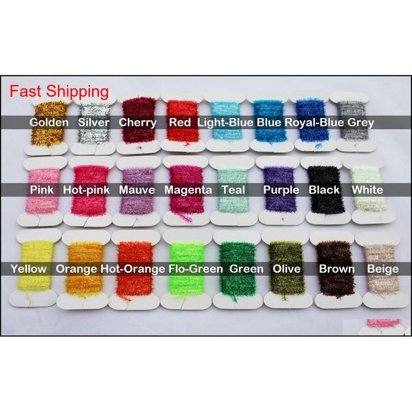 tigofly 24 colors fly fishing tinsel chenille crystal flash line nymph streamers lure making fly qylahy pingtoy
tigofly 24 colors fly fishing tinsel chenille crystal flash line nymph streamers lure making fly qylahy pingtoy