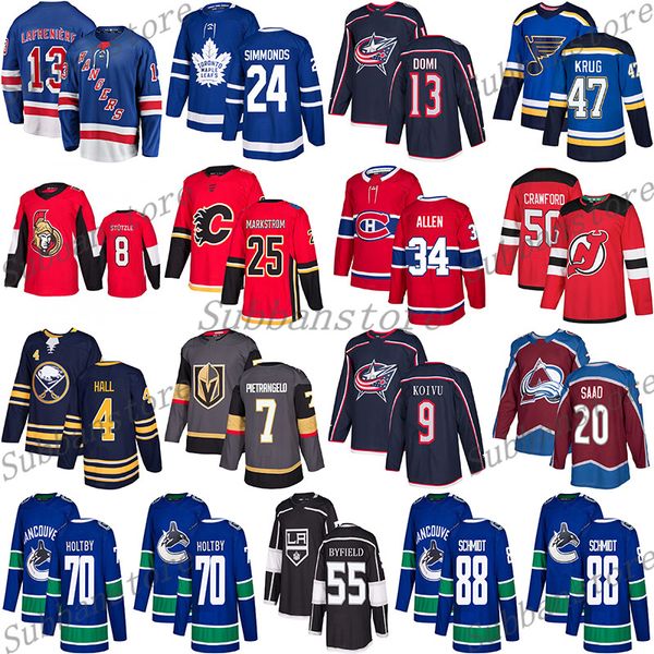 new york rangers 13 alexis lafreniere toronto maple leafs 24 simmonds canucks 88 schmidt st.louis blues 47 krug hockey jersey, Black;red
new york rangers 13 alexis lafreniere toronto maple leafs 24 simmonds canucks 88 schmidt st.louis blues 47 krug hockey jersey, Black;red