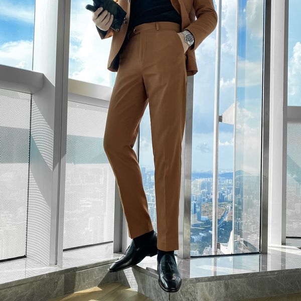 daio ethan south korean men's autumn solid color versatile small leg casual pants slim fitting british trousers
daio ethan south korean men's autumn solid color versatile small leg casual pants slim fitting british trousers