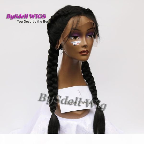 double dutch braids wig twin fat braids hair lace front wig synthetic black color braided wigs for black woman
double dutch braids wig twin fat braids hair lace front wig synthetic black color braided wigs for black woman