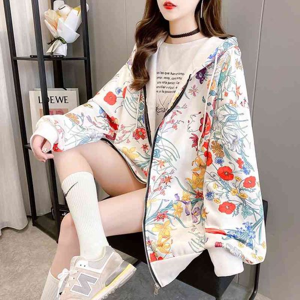 printed hooded women's 2022 autumn and winter new korean version plus velvet thick loose casual zipper cardigan jacket, Black;white
printed hooded women's 2022 autumn and winter new korean version plus velvet thick loose casual zipper cardigan jacket, Black;white