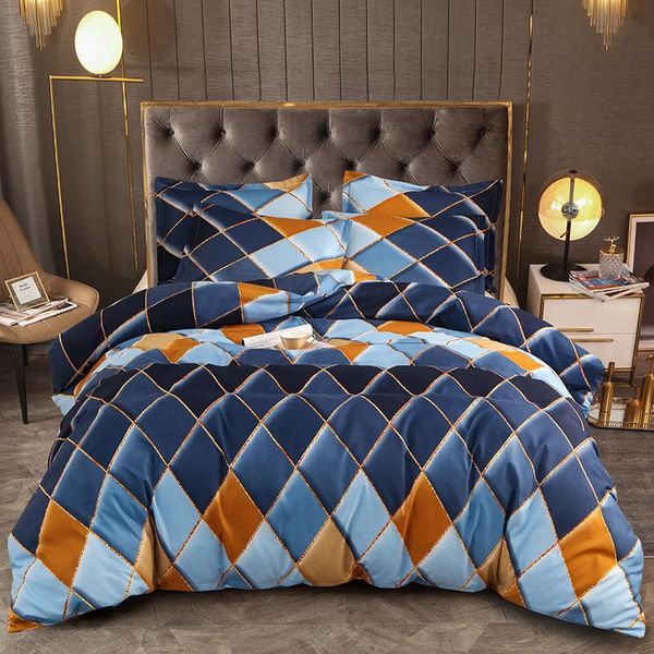 rhombic plaid duvet cover bed set cosiness for home luxury twin size bedding 220x240 king single pillowcase textile
rhombic plaid duvet cover bed set cosiness for home luxury twin size bedding 220x240 king single pillowcase textile