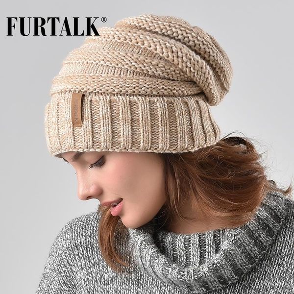 beanie/skull caps furtalk winter knitted hat women slouchy beanie for girls skullies cap a047, Blue;gray
beanie/skull caps furtalk winter knitted hat women slouchy beanie for girls skullies cap a047, Blue;gray