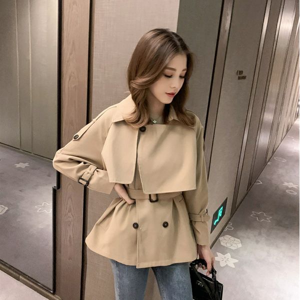 women's autumn winter fashion solid color double breasted long sleeve casual medium long windbreaker coat, Gray
women's autumn winter fashion solid color double breasted long sleeve casual medium long windbreaker coat, Gray