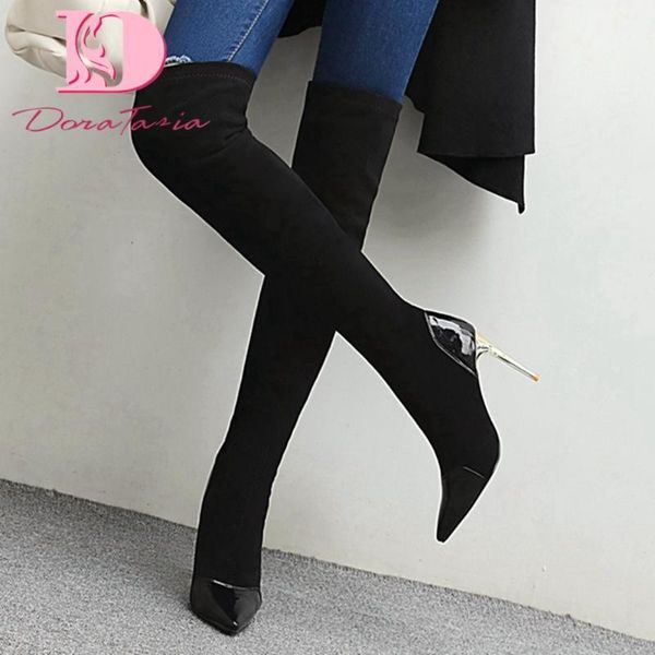 doratasia plus size 34-48 ladies thin high heels over the knee boots pointed toe thigh high boots women party woman shoes1, Black
doratasia plus size 34-48 ladies thin high heels over the knee boots pointed toe thigh high boots women party woman shoes1, Black