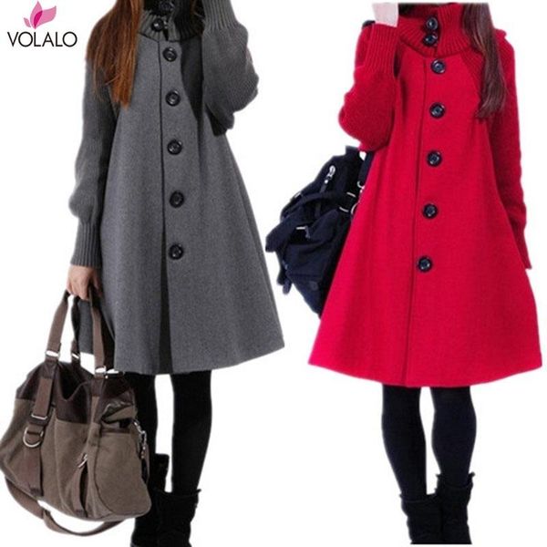 women's wool & blends m-5xl women blend warm long coats plus size female slim fit lapel woolen button overcoat autumn winter cashmere o, Black
women's wool & blends m-5xl women blend warm long coats plus size female slim fit lapel woolen button overcoat autumn winter cashmere o, Black