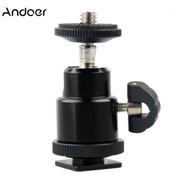 andoer aluminium alloy mini ball head 1/4" mount with flash shoe ball head for dslr slr dc camera mini dv monitor1
andoer aluminium alloy mini ball head 1/4" mount with flash shoe ball head for dslr slr dc camera mini dv monitor1