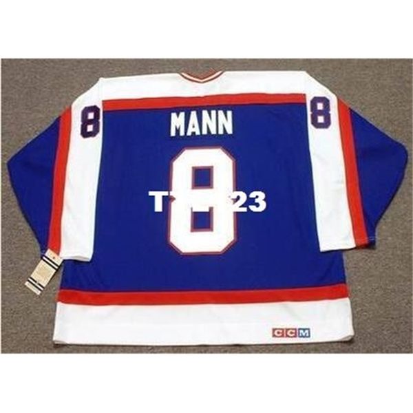 421 #8 jimmy mann winnipeg jets 1979 ccm vintage hockey jersey or custom any name or number retro jersey, Black
421 #8 jimmy mann winnipeg jets 1979 ccm vintage hockey jersey or custom any name or number retro jersey, Black