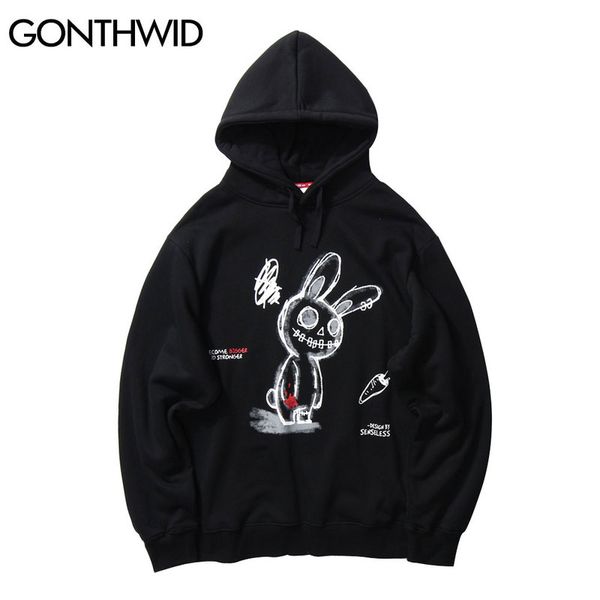 carrot smiling rabbit print sweatshirts streetwear mens hooded hoodies hip hop harajuku casual fashion pullover coat, Black
carrot smiling rabbit print sweatshirts streetwear mens hooded hoodies hip hop harajuku casual fashion pullover coat, Black