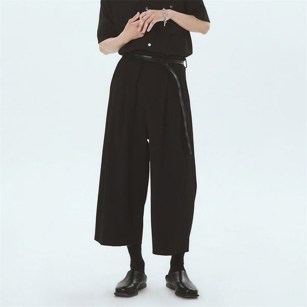 men's trousers new design men's casual wide leg pants culottes summer ultra-loose cool nine-point men's pants 201109, Black
men's trousers new design men's casual wide leg pants culottes summer ultra-loose cool nine-point men's pants 201109, Black