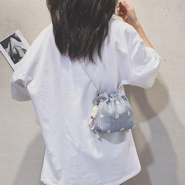 straw bag drawstring bucket pouch women summer beach holiday daisy shoulder bags woven small crossbody bag messenger purse
straw bag drawstring bucket pouch women summer beach holiday daisy shoulder bags woven small crossbody bag messenger purse