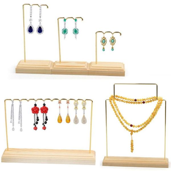 wholesale wooden base metal ear studs pendant jewelry holder display stand organizer earrings presenting rack necklace display, Pink;blue
wholesale wooden base metal ear studs pendant jewelry holder display stand organizer earrings presenting rack necklace display, Pink;blue