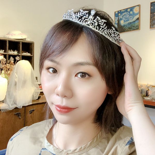 ired immortal korean online mori same super style headdress xianmei bridal dress crown wedding, Silver
ired immortal korean online mori same super style headdress xianmei bridal dress crown wedding, Silver