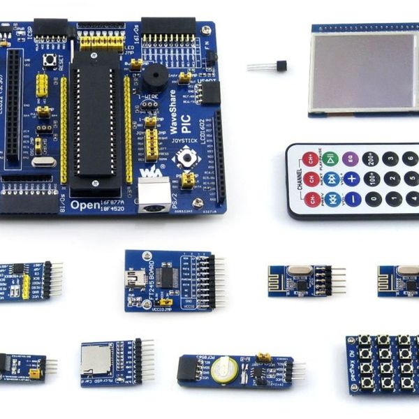 pic18f4520-i/p pic18f4520 8-bit risc pic development board +11 accessory kits =waveshare open18f4520 package a
pic18f4520-i/p pic18f4520 8-bit risc pic development board +11 accessory kits =waveshare open18f4520 package a