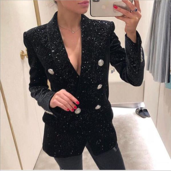2020 new long sleeve blazer fashion business office ladies suit women blazer suit collar double breasted female femme, White;black
2020 new long sleeve blazer fashion business office ladies suit women blazer suit collar double breasted female femme, White;black