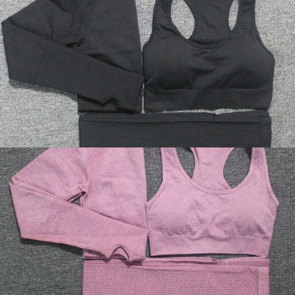 women vital seamless yoga set fitness gym clothing active wear sports suits long sleeve shirts high waist leggings workout pants c0122, Black;white
women vital seamless yoga set fitness gym clothing active wear sports suits long sleeve shirts high waist leggings workout pants c0122, Black;white